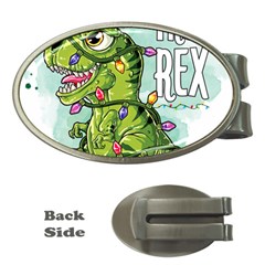 Dinosaur T-rex Dino Tyrannasaurus Money Clips (oval)  by Sarkoni