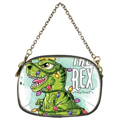 Dinosaur T-rex Dino Tyrannasaurus Chain Purse (two Sides) by Sarkoni