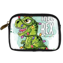 Dinosaur T-rex Dino Tyrannasaurus Digital Camera Leather Case by Sarkoni