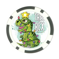 Dinosaur T-rex Dino Tyrannasaurus Poker Chip Card Guard (10 Pack) by Sarkoni