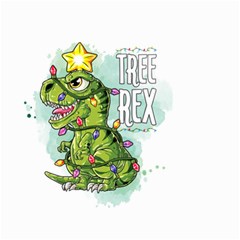 Dinosaur T-rex Dino Tyrannasaurus Small Garden Flag (two Sides) by Sarkoni