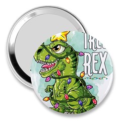 Dinosaur T-rex Dino Tyrannasaurus 3  Handbag Mirrors by Sarkoni