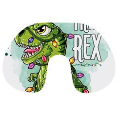 Dinosaur T-rex Dino Tyrannasaurus Travel Neck Pillow by Sarkoni