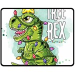 Dinosaur T-rex Dino Tyrannasaurus Two Sides Fleece Blanket (Medium) 58.8 x47.4  Blanket Front