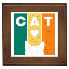 Cat Kitten Pet Animal Feline Cat Framed Tile by Sarkoni