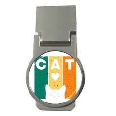 Cat Kitten Pet Animal Feline Cat Money Clips (round)  by Sarkoni