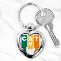 Cat Kitten Pet Animal Feline Cat Key Chain (heart) by Sarkoni