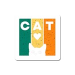 Cat Kitten Pet Animal Feline Cat Square Magnet Front