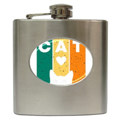 Cat Kitten Pet Animal Feline Cat Hip Flask (6 Oz) by Sarkoni