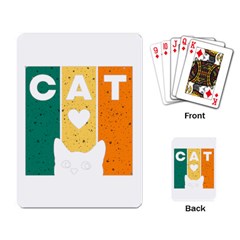 Cat Kitten Pet Animal Feline Cat Playing Cards Single Design (rectangle)