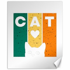 Cat Kitten Pet Animal Feline Cat Canvas 11  X 14  by Sarkoni