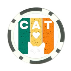 Cat Kitten Pet Animal Feline Cat Poker Chip Card Guard by Sarkoni