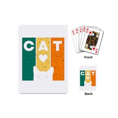 Cat Kitten Pet Animal Feline Cat Playing Cards Single Design (mini)