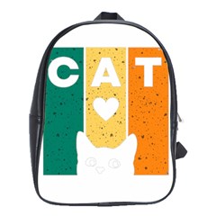 Cat Kitten Pet Animal Feline Cat School Bag (xl) by Sarkoni