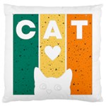 Cat Kitten Pet Animal Feline Cat Standard Premium Plush Fleece Cushion Case (One Side) Front