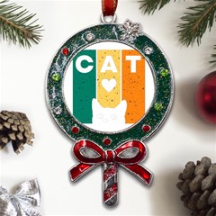 Cat Kitten Pet Animal Feline Cat Metal X mas Lollipop With Crystal Ornament by Sarkoni