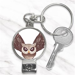 Owl Bird Feathers Nail Clippers Key Chain by Sarkoni