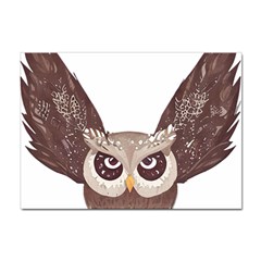 Owl Bird Feathers Sticker A4 (100 Pack) by Sarkoni