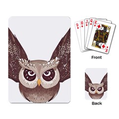 Owl Bird Feathers Playing Cards Single Design (rectangle)