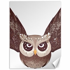 Owl Bird Feathers Canvas 36  X 48  by Sarkoni