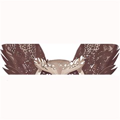 Owl Bird Feathers Large Bar Mat by Sarkoni