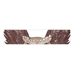 Owl Bird Feathers Velvet Scrunchie by Sarkoni