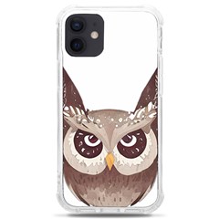 Owl Bird Feathers Iphone 12 Mini Tpu Uv Print Case	 by Sarkoni