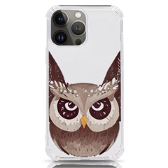 Owl Bird Feathers Iphone 13 Pro Max Tpu Uv Print Case by Sarkoni