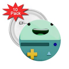 Bmo Adventure Time 2 25  Buttons (10 Pack)  by Bedest