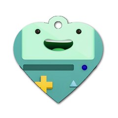 Bmo Adventure Time Dog Tag Heart (one Side) by Bedest