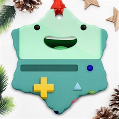 Bmo Adventure Time Ornament (snowflake) by Bedest