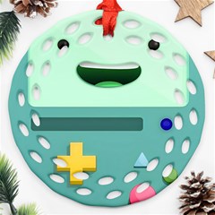 Bmo Adventure Time Round Filigree Ornament (two Sides) by Bedest