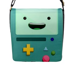 Bmo Adventure Time Flap Closure Messenger Bag (l) by Bedest