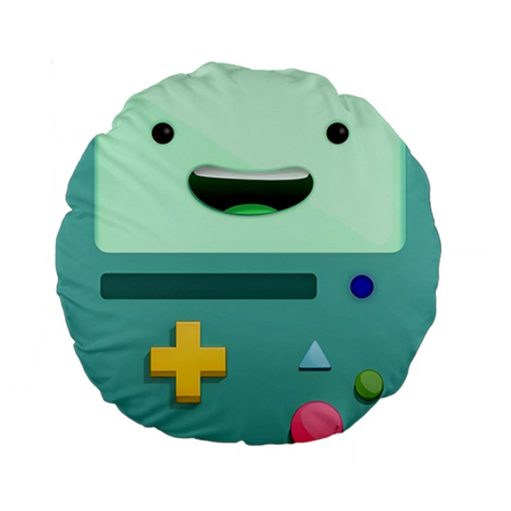 Bmo Adventure Time Standard 15  Premium Flano Round Cushions