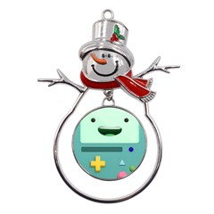 Bmo Adventure Time Metal Snowman Ornament by Bedest