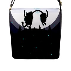 Cartoon  Adventure Time Flap Closure Messenger Bag (l) by Bedest