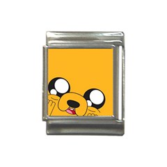 Adventure Time Cartoon Face Funny Happy Toon Italian Charm (13mm) by Bedest