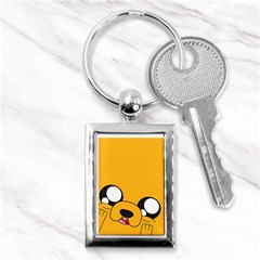 Adventure Time Cartoon Face Funny Happy Toon Key Chain (rectangle) by Bedest