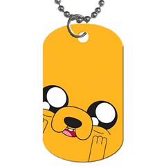 Adventure Time Cartoon Face Funny Happy Toon Dog Tag (one Side) by Bedest