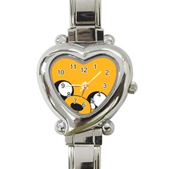 Adventure Time Cartoon Face Funny Happy Toon Heart Italian Charm Watch by Bedest