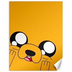 Adventure Time Cartoon Face Funny Happy Toon Canvas 18  X 24  by Bedest