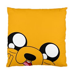 Adventure Time Cartoon Face Funny Happy Toon Standard Cushion Case (one Side) by Bedest