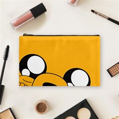 Adventure Time Cartoon Face Funny Happy Toon Cosmetic Bag (medium) by Bedest