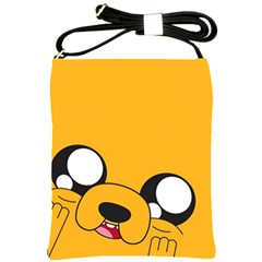 Adventure Time Cartoon Face Funny Happy Toon Shoulder Sling Bag by Bedest