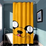 Adventure Time Cartoon Face Funny Happy Toon Shower Curtain 36  x 72  (Stall)  Curtain(36 X72 )