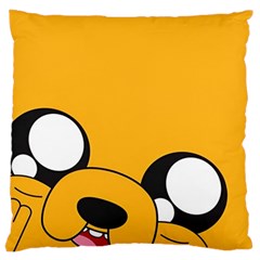 Adventure Time Cartoon Face Funny Happy Toon Large Cushion Case (one Side) by Bedest