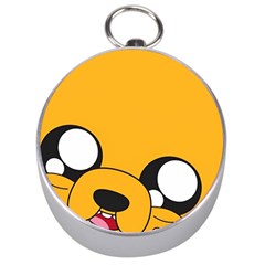 Adventure Time Cartoon Face Funny Happy Toon Silver Compasses by Bedest