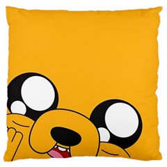 Adventure Time Cartoon Face Funny Happy Toon Standard Premium Plush Fleece Cushion Case (one Side) by Bedest