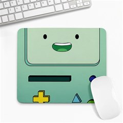 Adventure Time Bmo Beemo Green Large Mousepad by Bedest