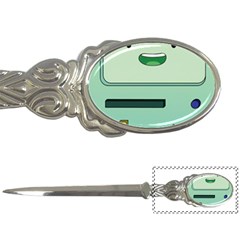 Adventure Time Bmo Beemo Green Letter Opener by Bedest